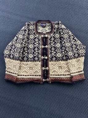 Skjaeveland of Norway Vintage Wool Cardigan Sweater